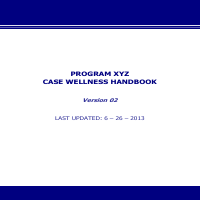 Process Handbook for a BPO: Case Wellness (CRM Management)