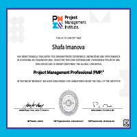 PMP Certificate