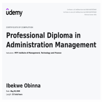 Professional Diploma In Administration Management