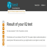 IQ Test Result