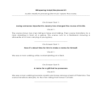 Whispering Book Trailer Script