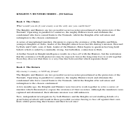 Writing sample 2 - synopsis