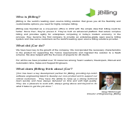 jBilling Success Story