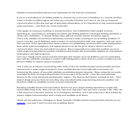 Copy for satellite communication company