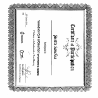 Certificate of Participation in Records Management