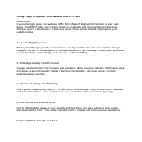 SEO Sample 