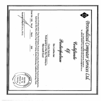 Certificate in Microsoft Excel