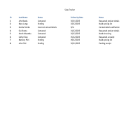 Sample Sales Tracker