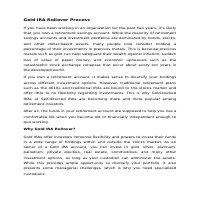 Gold IRA Rollover Process