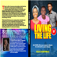 LIVING THE LIFE written and published by me 