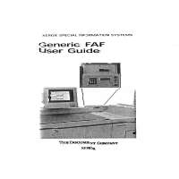 Generic FAF user manual