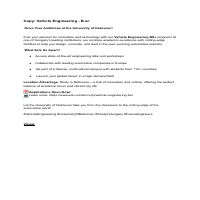 A Copywriting Sample for the University of 
