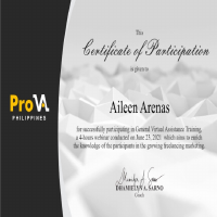 General Virtual Assistance Cert.