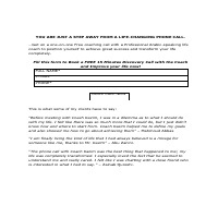 Landing Page Copy (wire frame