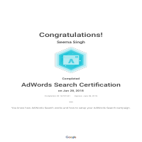 Google Search Ads certified