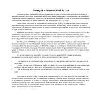 Google chrome and https - Article Writing