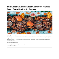 Food and Culture Article