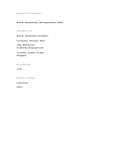 Developed proposal for five companies 