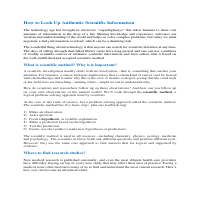 Guide to Аuthеntic Sciеntific Informаtion