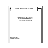 Statement of Affairs Sample 