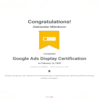 Google Ads - Display Certification