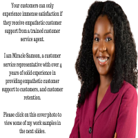 Customer service portfolio 