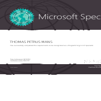 Microsoft Specialist Certification