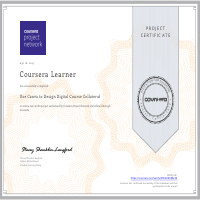 Certificate for Design Course Collateral