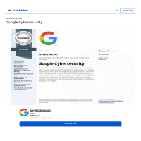 Coursera Google Cybersecurity Cert