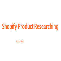 Shopify Product Research