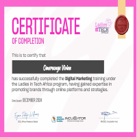 Digital Marketing Course Certificate