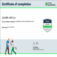 ProAdvisorAcademy Level 1 Certificate