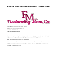 Freelancing Branding 