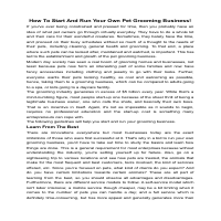 How to start and run your own pet grooming business