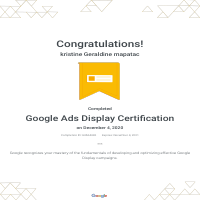 Google Ads Display Certificate