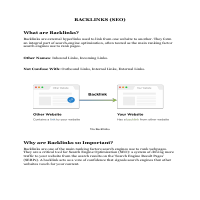 Backlinks (SEO) - White Paper