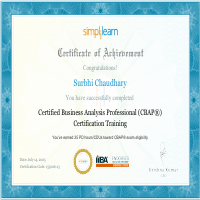 CBAP certifate