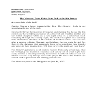 Press Release-Movie