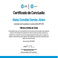 Data Science and Analysis certificate 