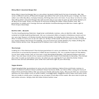 Restaurant Description