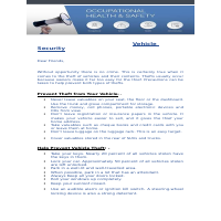 Created Organization Health and Safety Tips