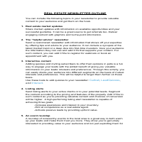 Guideline for content creation