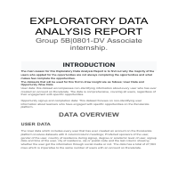 Exploration Data AnalysisReport