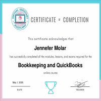 Bookkeeping and Quickbooks Certification