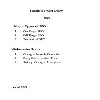 Farabi’s Smart Diary SEO