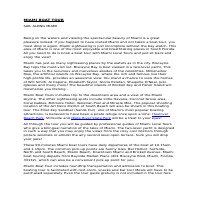 Content writing for a tours and travel website