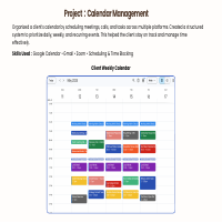 Calendar Management