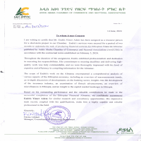 Certificate for 2 month consultancy assignment suc