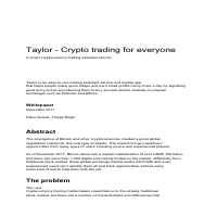 Taylor whitepaper