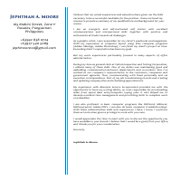 Cover Letter